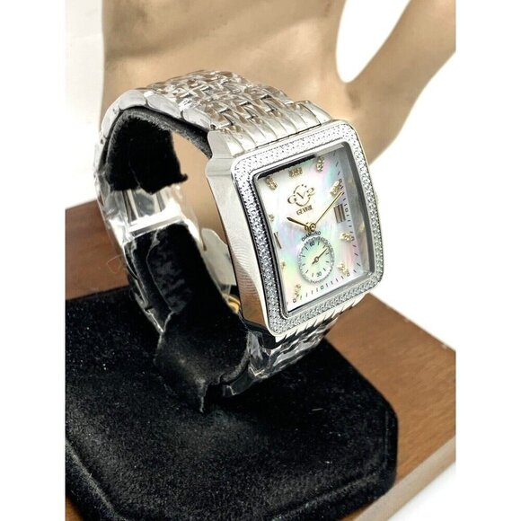 GV2 by Gevril Women's Watch 9258B Swiss Quartz Mother of Pearl Dial Silv… - Picture 2 of 14
